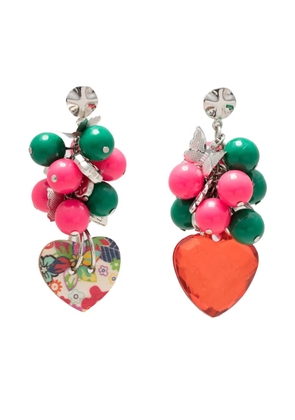 Amir Slama Bijoux heart-harm drop earrings - Multicolour