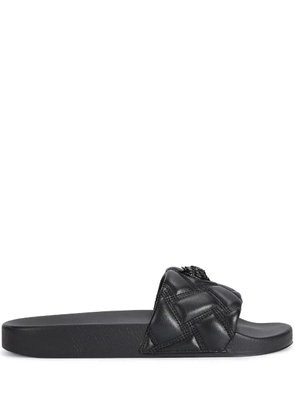 Kurt Geiger London Meena quilted mules - Black