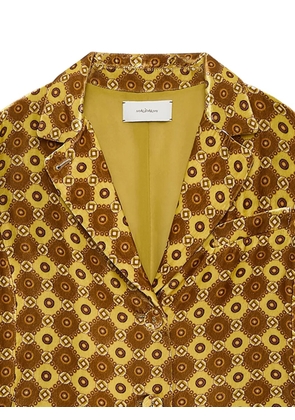 MALIPARMI patterned collared jacket - Yellow