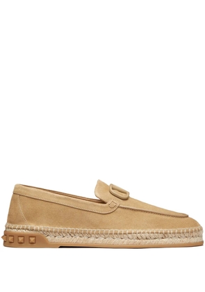 Valentino Garavani Leisure Flows suede espadrilles - Neutrals