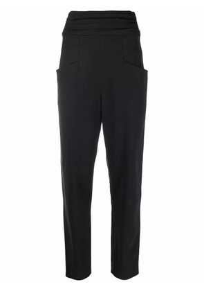 ISABEL MARANT Stoda high-waisted tapered trousers - Black