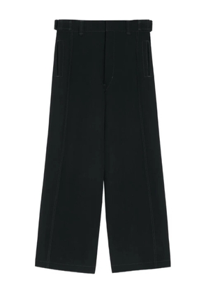 LEMAIRE contrast-stitching trousers - Black