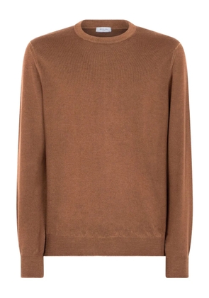 Boglioli crew-neck wool sweater - Brown