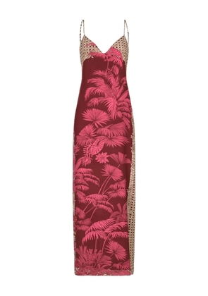 Johanna Ortiz Tropical Harmony printed maxi dress - Red