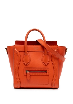 Celine Pre-Owned 2014 Nano Leather Luggage Tote satchel - Orange