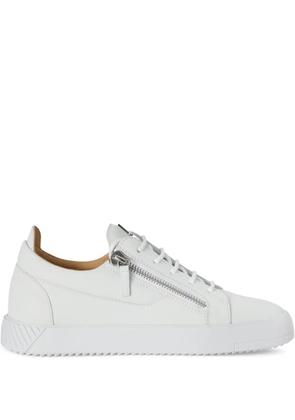 Giuseppe Zanotti Frankie double-zip low-top sneakers - White