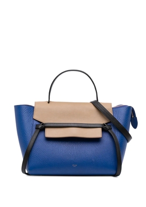 Celine Pre-Owned 2015 Mini Tricolor Grained Calfskin Belt Bag satchel - Blue