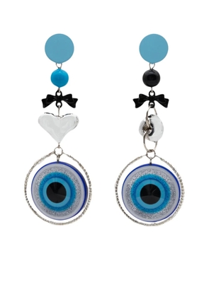 Amir Slama Bijoux eye-motif drop earrings - Blue