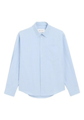 AMI Paris striped long-sleeve shirt - Blue