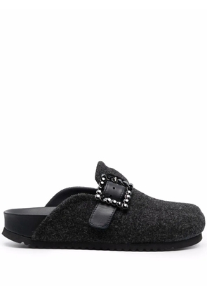 Le Silla Rita buckle-embellished slippers - Black