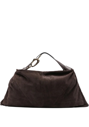 ZIMMERMANN Trampoline suede-leather shoulder bag - Brown