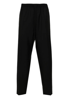 MM6 Maison Margiela tapered-leg drawstring trousers - Black