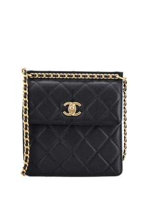 CHANEL Pre-Owned Top Chain CC Square Quilted Caviar Small crossbody bag - Black