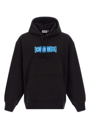 Carhartt WIP front back print hoodie - Black