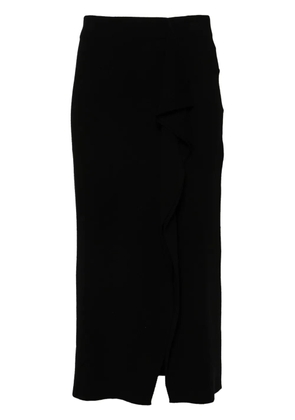 P.A.R.O.S.H. draped midi skirt - Black