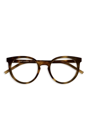 Saint Laurent Eyewear round-frame glasses - Brown
