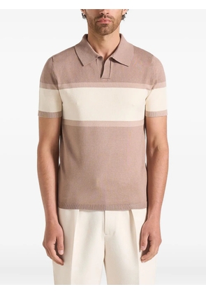 Manière De Voir Enzo colour-block polo top - Neutrals