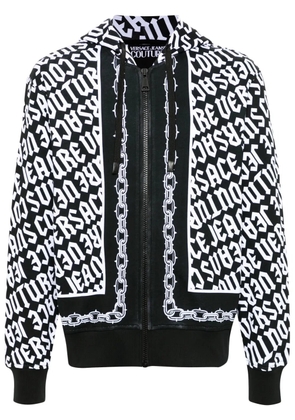 Versace Jeans Couture zip-up cotton hoodie - Black