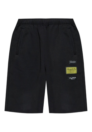 MM6 Maison Margiela patch-detail shorts - Black