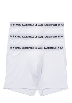 Karl Lagerfeld logo-waistband boxers (pack of three) - White