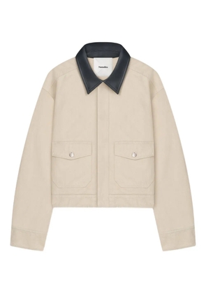 Nanushka Nowell collar shirt jacket - Neutrals