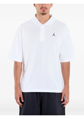 Jordan Brooklyn logo-print polo shirt - White