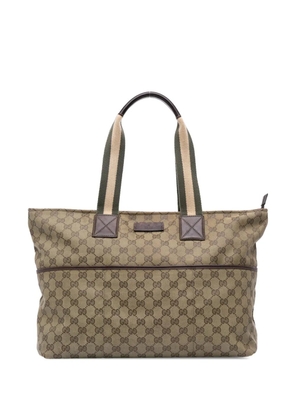 Gucci Pre-Owned 2000-2015 GG Canvas Web tote bag - Brown