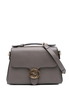 Gucci Pre-Owned 2016-2025 Small Dollar Calf Interlocking G Top Handle satchel - Grey