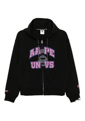 AAPE BY *A BATHING APE® zip-up hoodie - Black