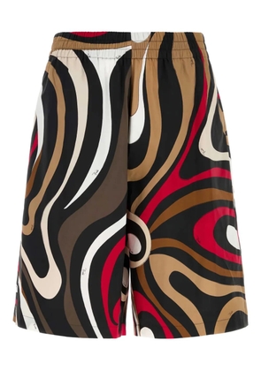PUCCI poplin-texture bermuda shorts - Black