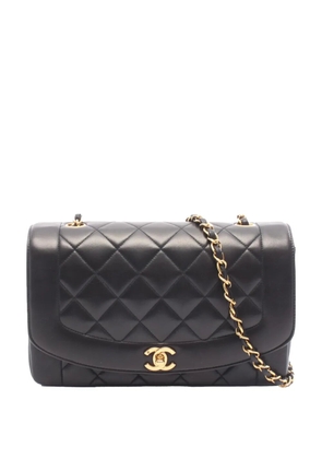 CHANEL Pre-Owned 1994-1996 Medium Lambskin Diana Flap crossbody bag - Black