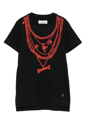 Vivienne Westwood chain-print T-shirt - Black