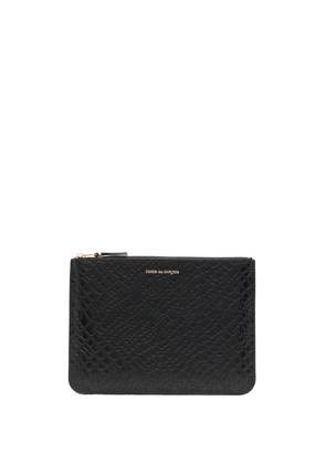 Comme Des Garçons Wallet embossed-logo detail wallet - Black