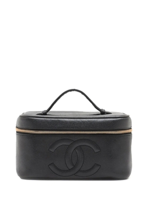 CHANEL Pre-Owned 1996-1997 CC Caviar Case vanity bag - Black