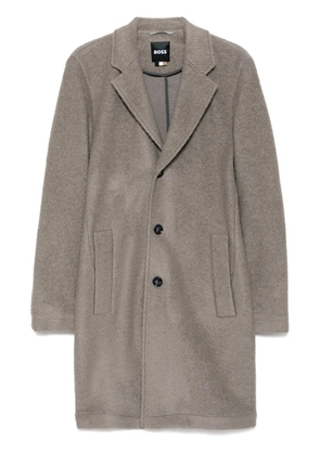 BOSS single-breasted coat - Neutrals