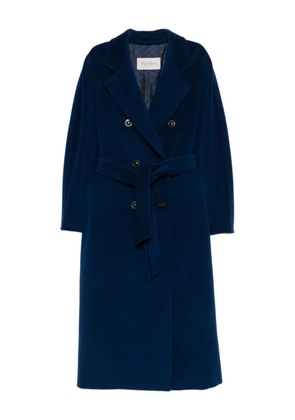 Max Mara buttoned belted double-breasted coat - Blue