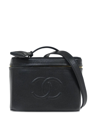 CHANEL Pre-Owned 1997 Vanity Case interlocking CC leather tote bag - Black