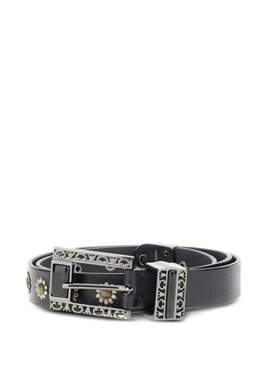 Golden Goose stud-embellishment leather belt - Black