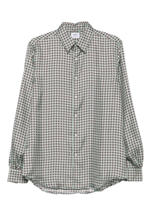 ASPESI geometric-print silk shirt - Green