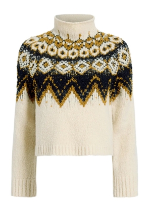 Proenza Schouler White Label Lizzy fairisle-pattern turtleneck sweater - Neutrals