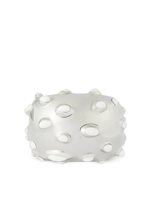 Courrèges Infinity flecked ring - Silver