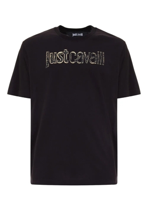 Just Cavalli logo-embellished T-shirt - Black