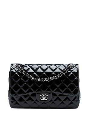 CHANEL Pre-Owned 2011 Jumbo Classic Patent Double Flap shoulder bag - Black