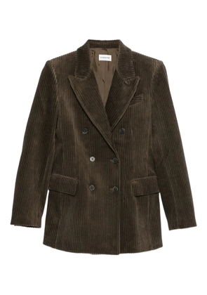 P.A.R.O.S.H. double-breasted corduroy blazer - Green