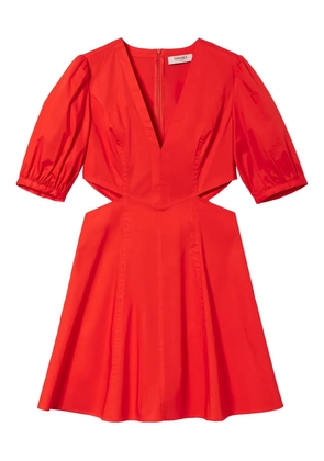 TWINSET cutout puff-sleeve mini dress - Red