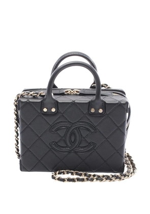 CHANEL Pre-Owned 2021-2025 CC Quilted Vault Vanity Case crossbody bag - Black
