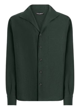 Dolce & Gabbana sailor-collar shirt - Green