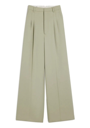 AMI Paris wide-leg tailored wool trousers - Green
