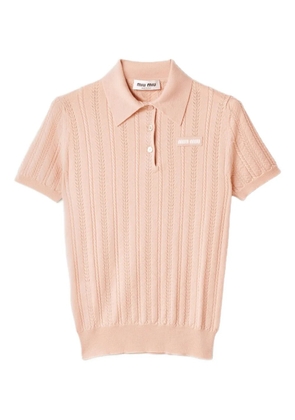 Miu Miu cashmere polo sweater - Pink