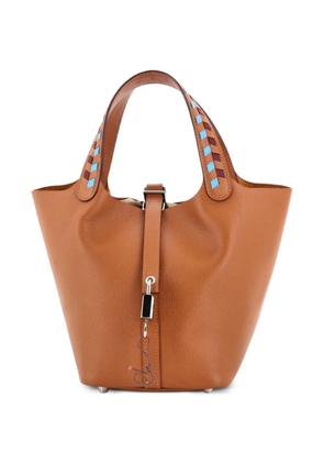 Hermès Pre-Owned Picotin Lock Bag Tressage Epsom PM bucket bag - Blue